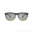 Модели модных черных линз TR90 Новое прибытие квадратные рамки солнцезащитные очки